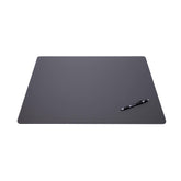 Gray Leather Desk Pad w/out Rails, 24 x 19